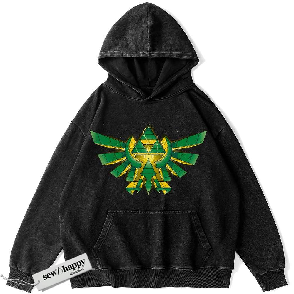 Wash Hoodie The Legend of Zelda Hoodie, Game Hoodie, Vintage Hoodie