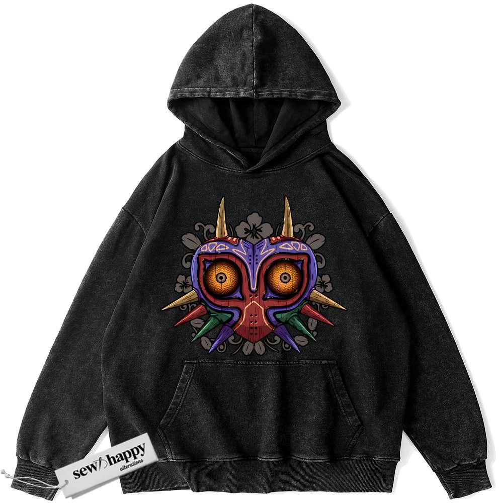 Wash Hoodie The Legend of Zelda: Majora's Mask Hoodie, Game Hoodie, Vintage Hoodie