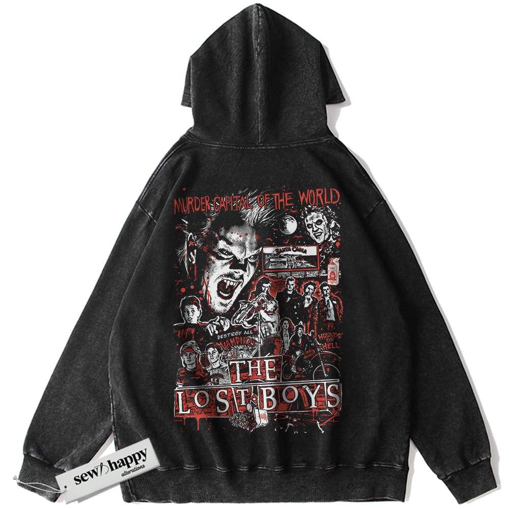 Wash Hoodie The Lost Boys Hoodie, Halloween Hoodie, Horror Hoodie, Vintage Hoodie