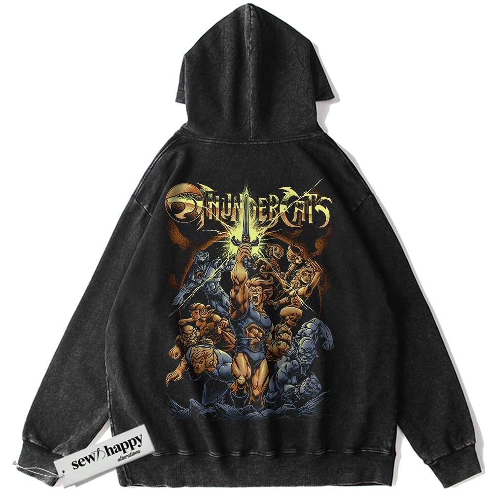 Wash Hoodie ThunderCats Hoodie, Animated Hoodie, Vintage Hoodie