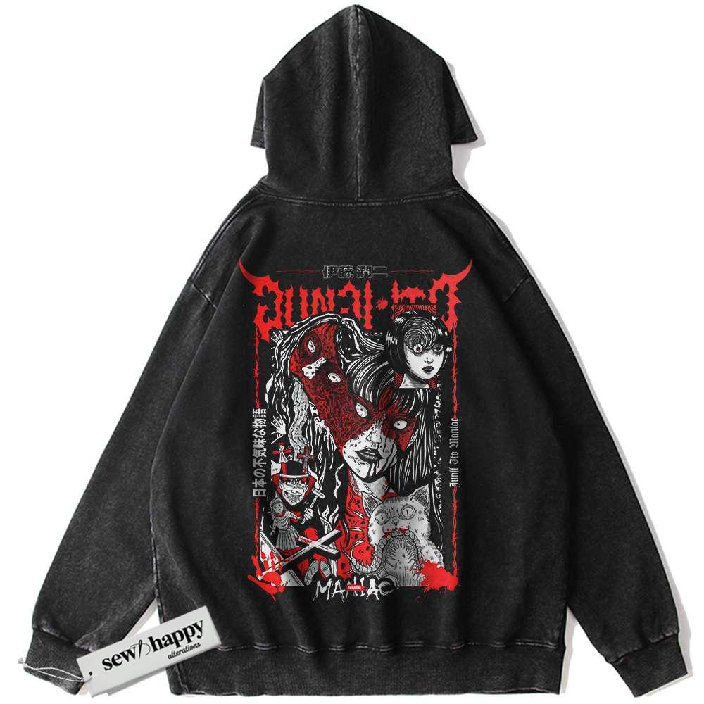 Wash Hoodie Tomie Hoodie, Junji Ito Collection Hoodie, Anime Hoodie, Vintage Hoodie