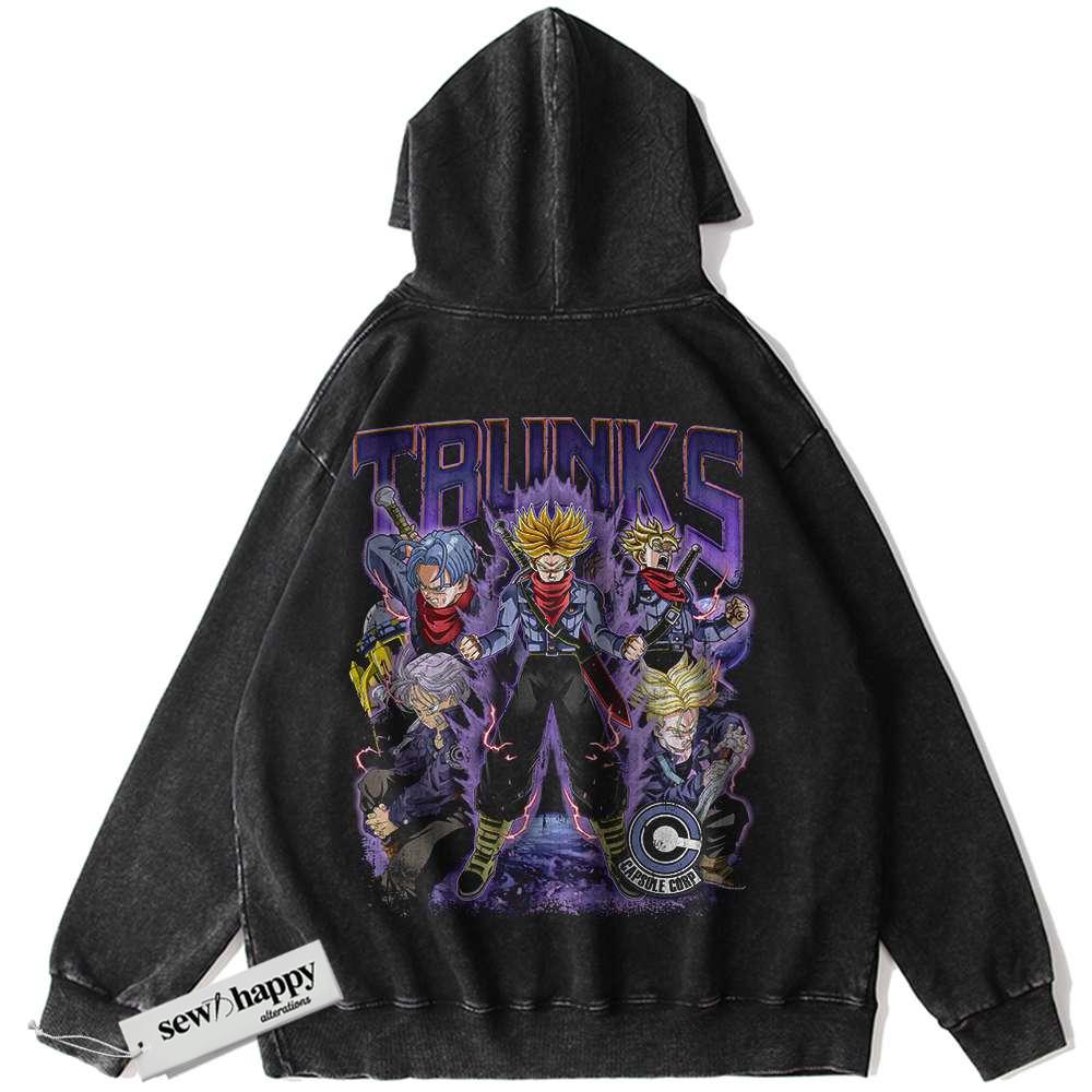 Wash Hoodie Trunks Hoodie, Dragon Ball Hoodie, DBZ Hoodie, Anime Hoodie, Vintage Hoodie