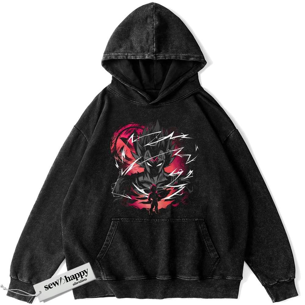 Wash Hoodie Vegeta Hoodie, Dragon Ball Z Hoodie, DBZ Hoodie, Anime Hoodie, Vintage Hoodie